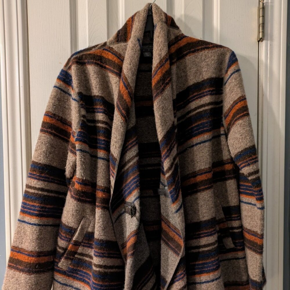 FENN WRIGHT MANSON Studio Belted Wool Blend Cardigan Sweater Size Large